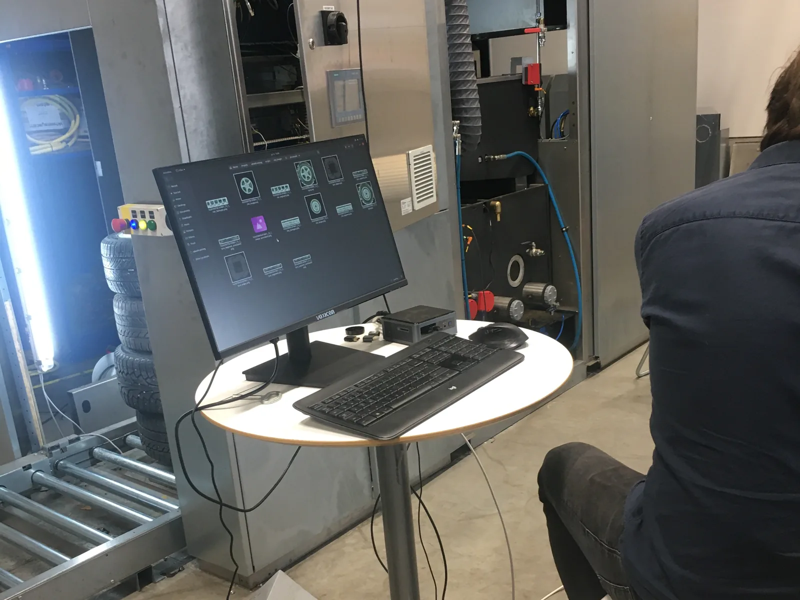 The Wheelscan measurement software running at the station