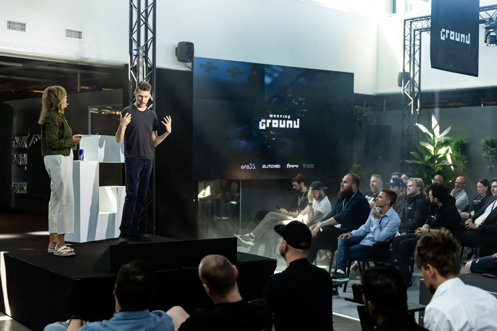 Philip on stage talking about where AI is heading